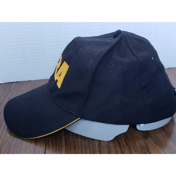 NRA Hat Cap Black and Gold with American Flag Mens Adjustable OSFM 100% Cotton - Picture 2 of 8